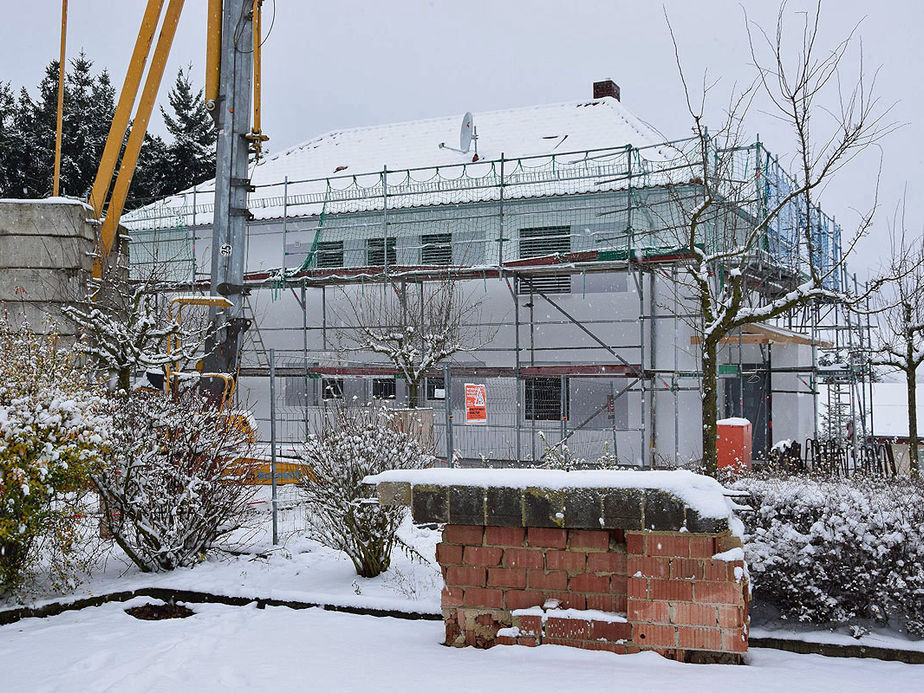 Renovierungsarbeiten am Pfarrhaus der Katholischen Kirchengemeinde Zierenberg